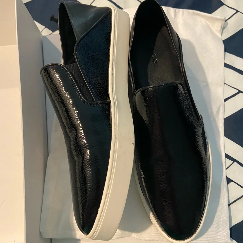 NEW Vince Garvey Slip On Black Leather FREE SHIPPING - Picture 5 of 9